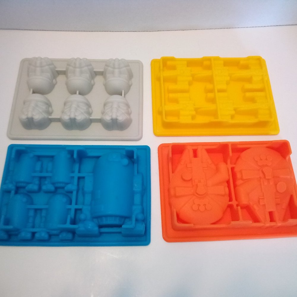 Star Wars set of 4 Silicone Molds DIY Baking Choco